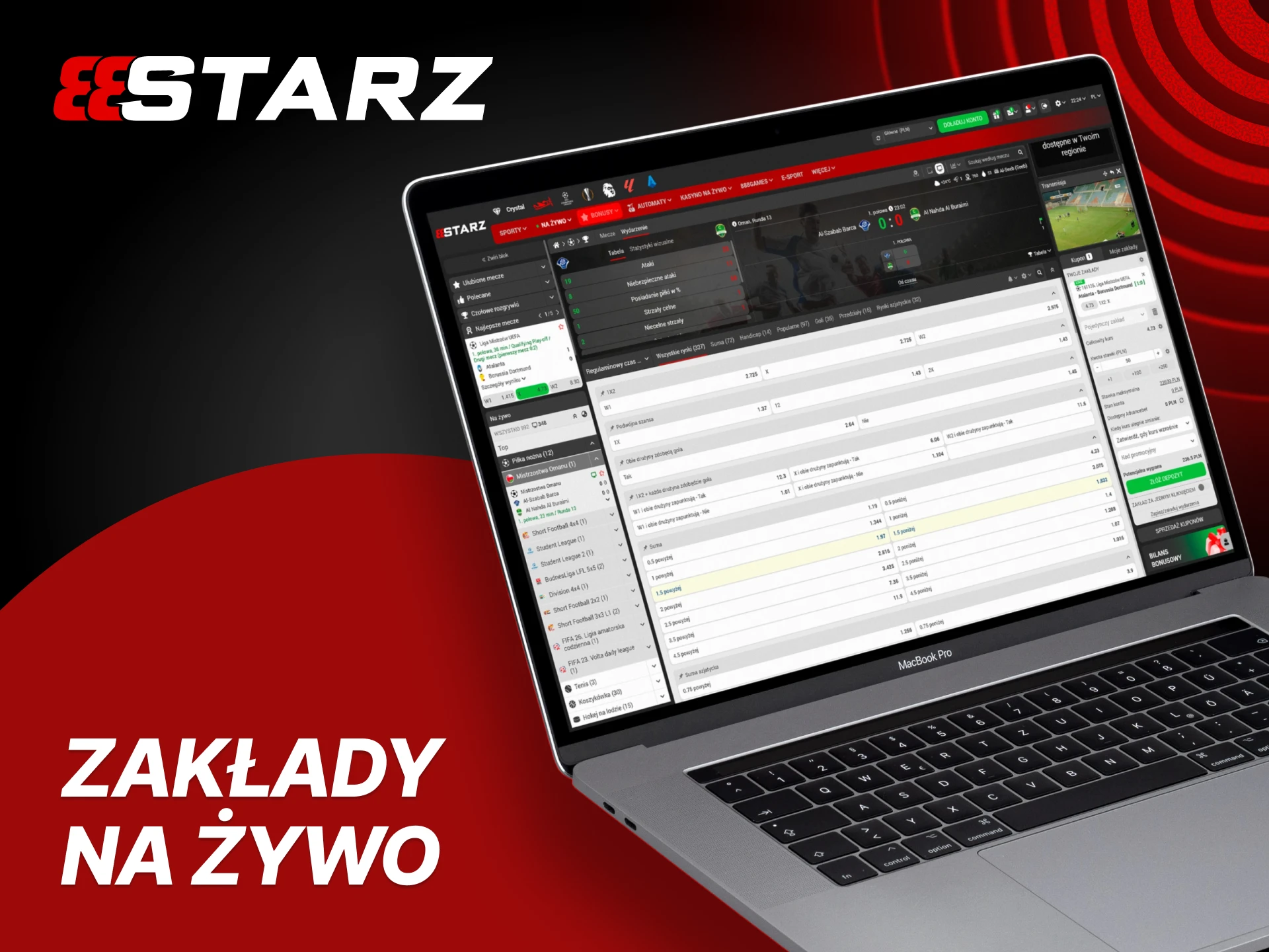 Obstawiaj na żywo i korzystaj z Cash Out w 888starz.
